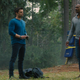 Sebastian Stan and Anthony Mackie's Bucky Barnes and Sam Wilson share a quiet moment together in Marvel's The Falcon and The Winter Soldier.